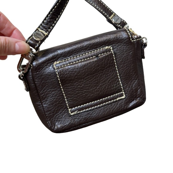 Thirty One Purse Womens Crossbody Faux Leather Convertible Belt Bag Brown - Picture 5 of 10